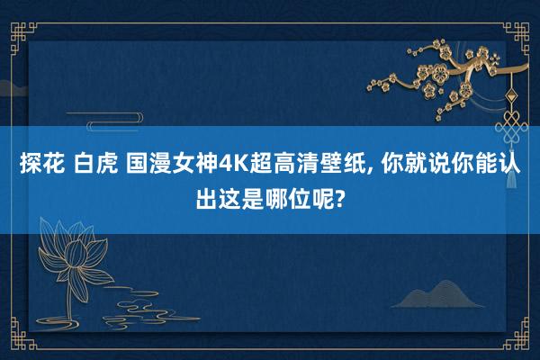 探花 白虎 国漫女神4K超高清壁纸， 你就说你能认出这是哪位呢?